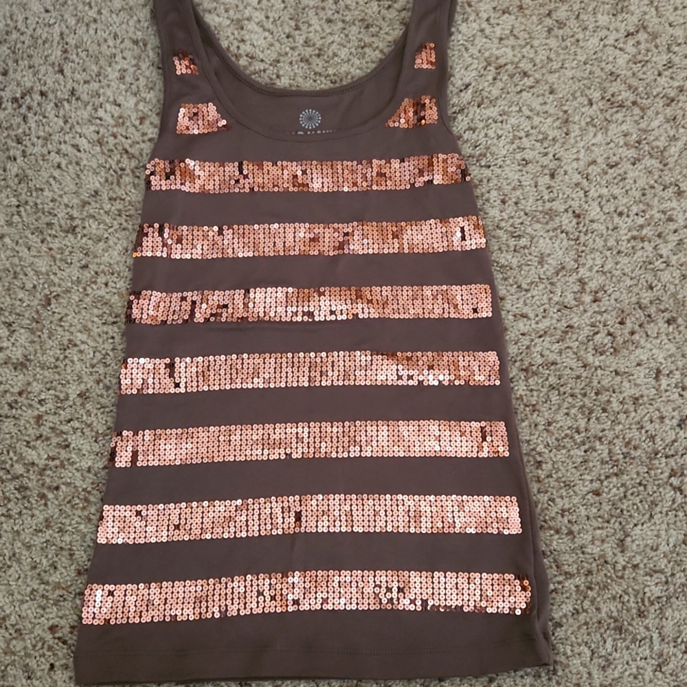 Sequined tank